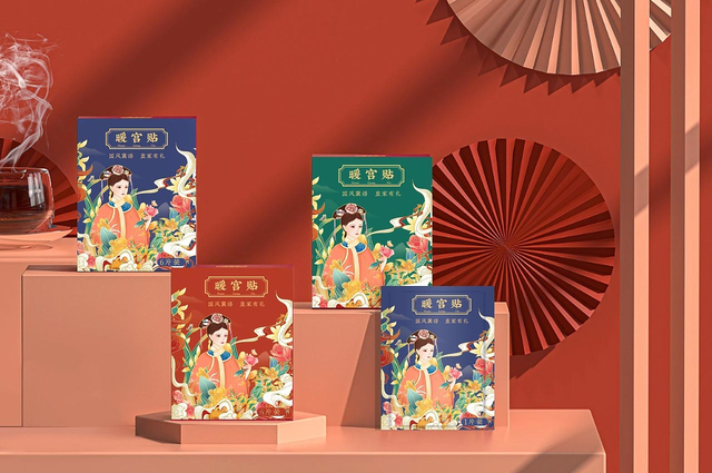 国风暖宫贴包装设计