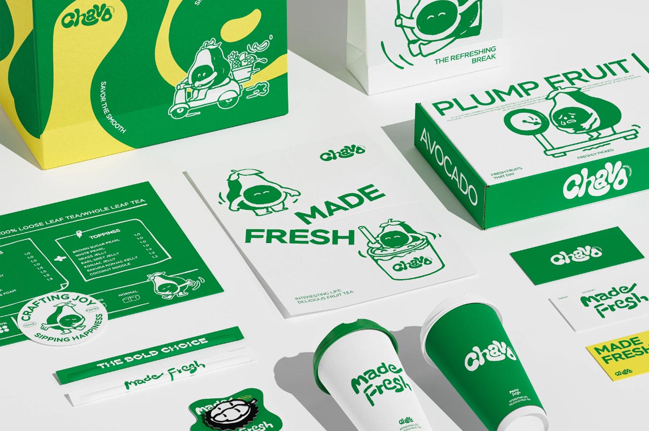 新加坡果茶Chavo品牌设计