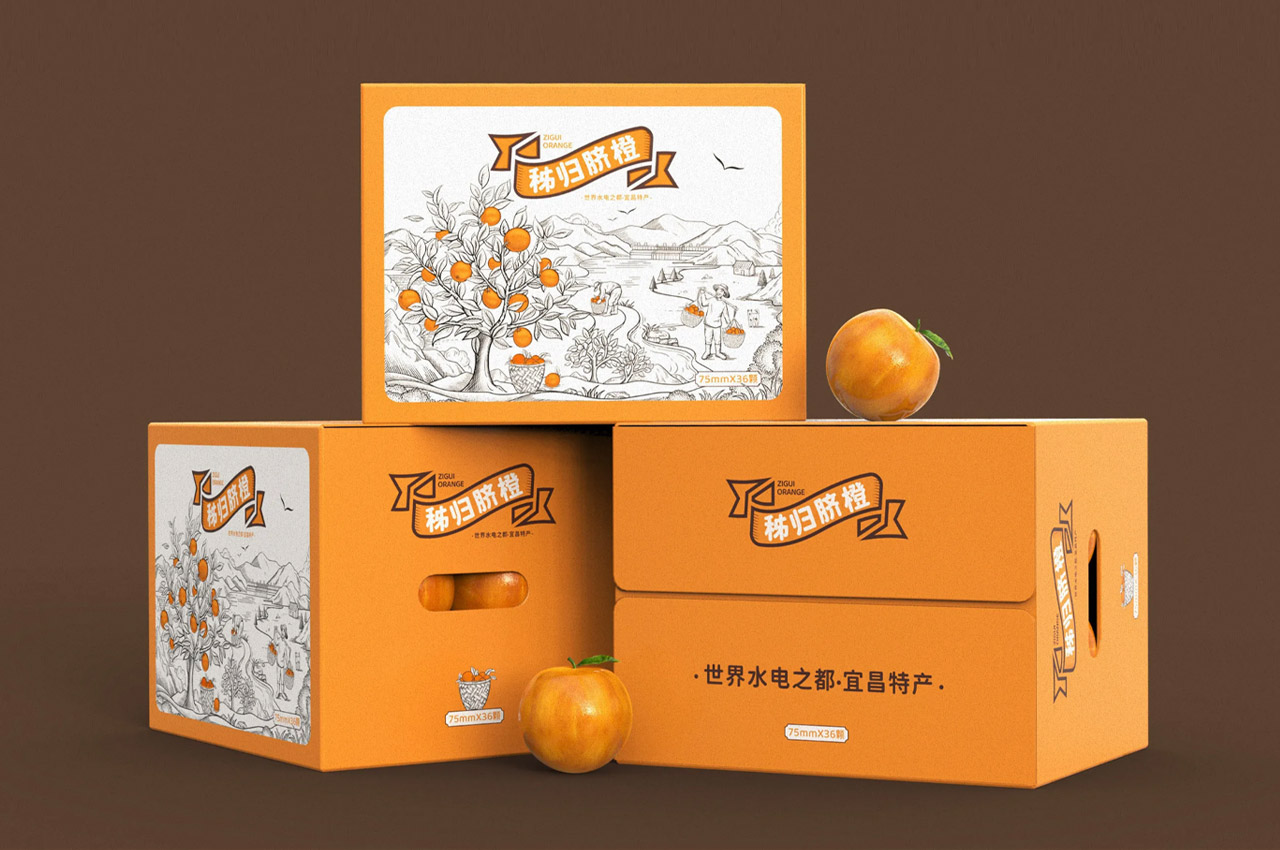 秭归脐橙包装设计