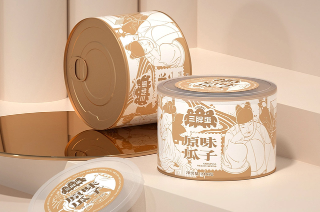 三胖蛋罐装瓜子概念包装设计