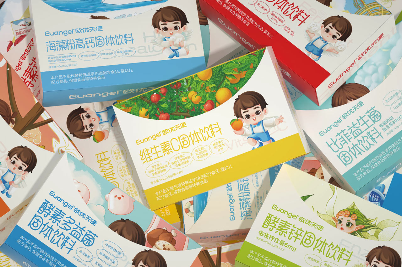 欧优维生素固体饮料包装