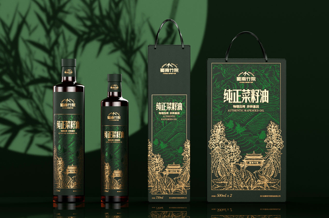 蜀南竹院菜籽油包装设计