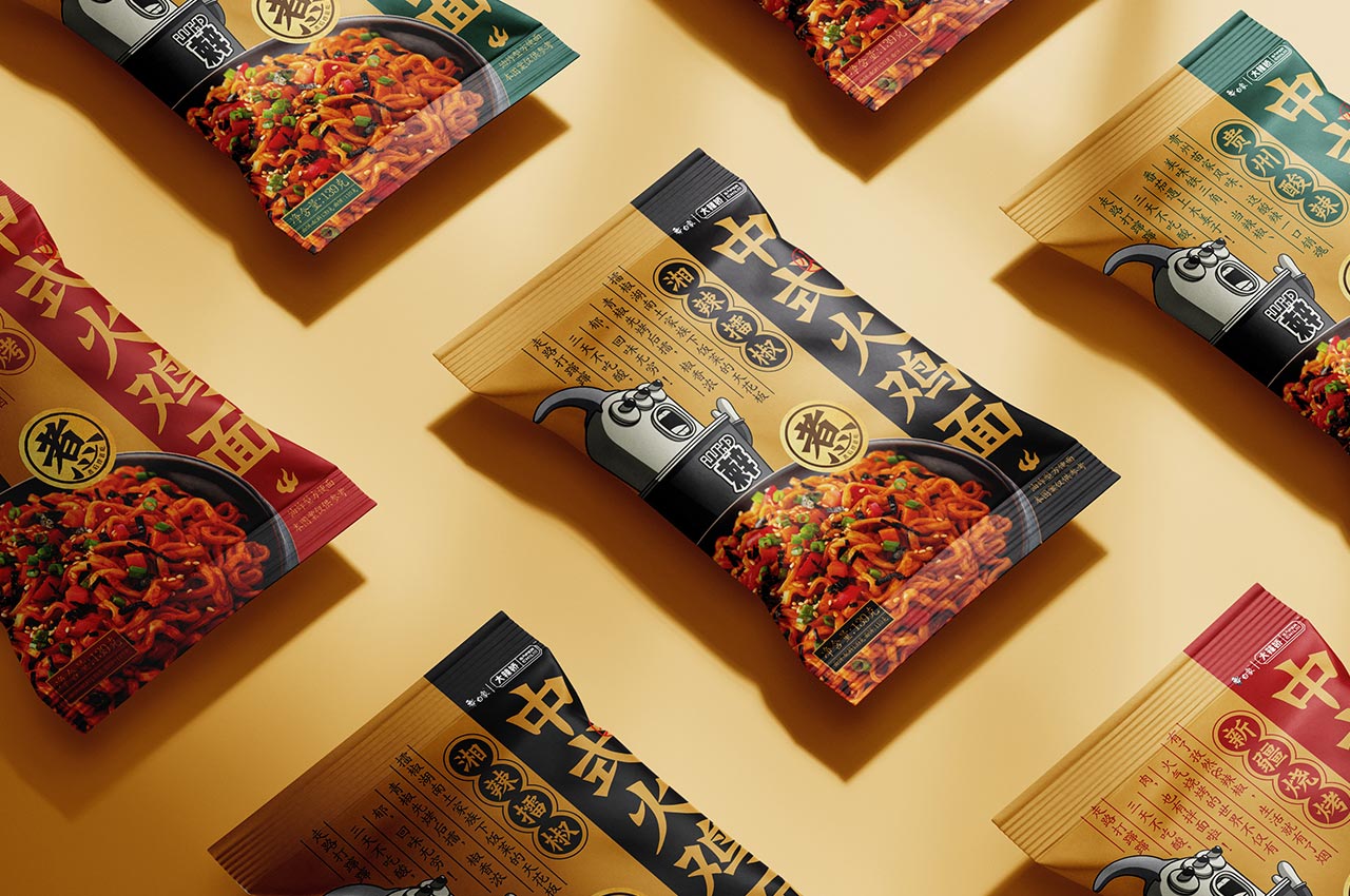 白象大辣娇速食面包装