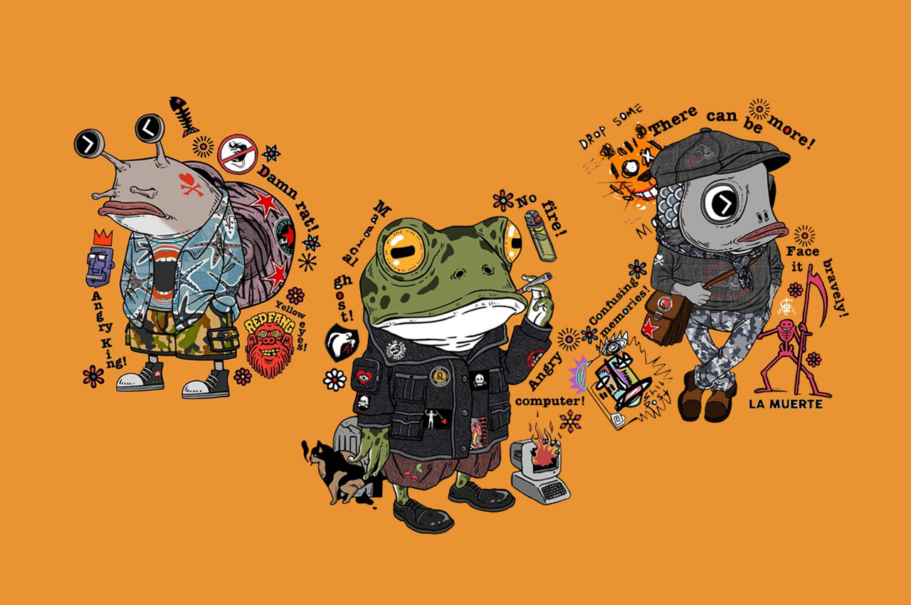 咸鱼仔与鱼蜗蛙IP设计及延展